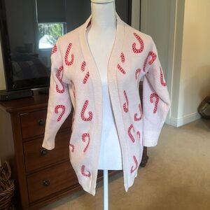 Candy cane cardigan